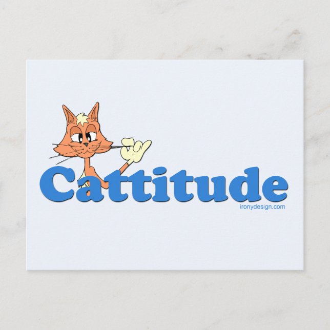 Cartão Postal Masculino Cattitude (Frente)
