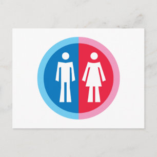 Cartão Postal Masculino e Feminino