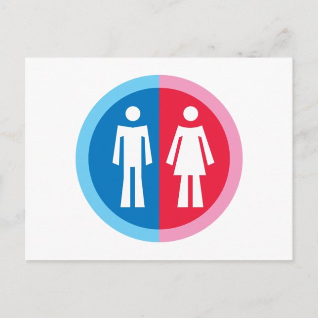 Cartão Postal Masculino e Feminino (Frente)