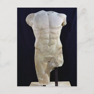 Cartão Postal Masculino torso de Miletus, c. 480 BC