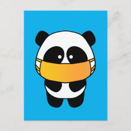 Cartão Postal Mask Panda