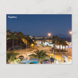 Cartão Postal Maspalomas Hora Azul