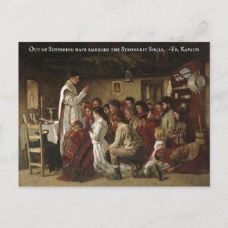 Cartão Postal Massa Católica em Tempos de Perseguição