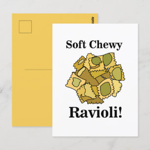 Cartão Postal Massa de ravióli comida