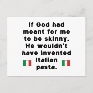 Cartão Postal Massa Italiana Magra