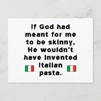 Cartão Postal Massa Italiana Magra