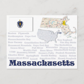 Cartão postal "Massachusetts"