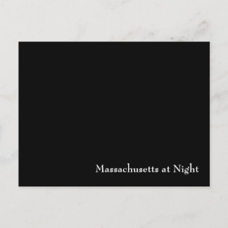 Cartão Postal Massachusetts à noite