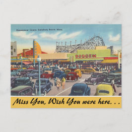 Cartão Postal Massachusetts Amusement Center, Salisbury Beach