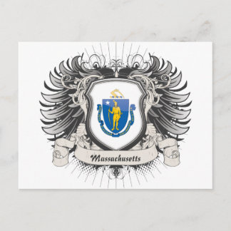 Cartão Postal Massachusetts Crest