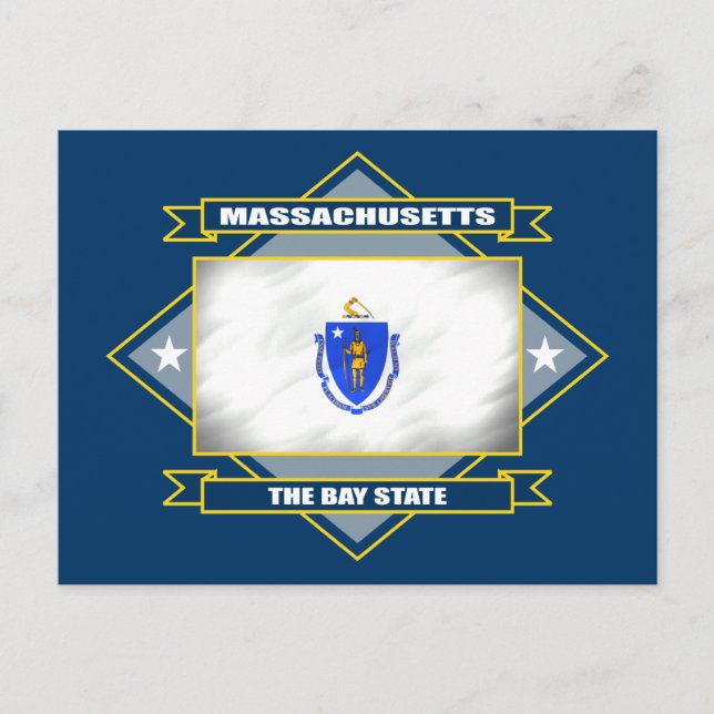 Cartão Postal Massachusetts Diamond (Frente)