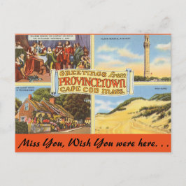 Cartão Postal Massachusetts Provincetown, Cabo Cod