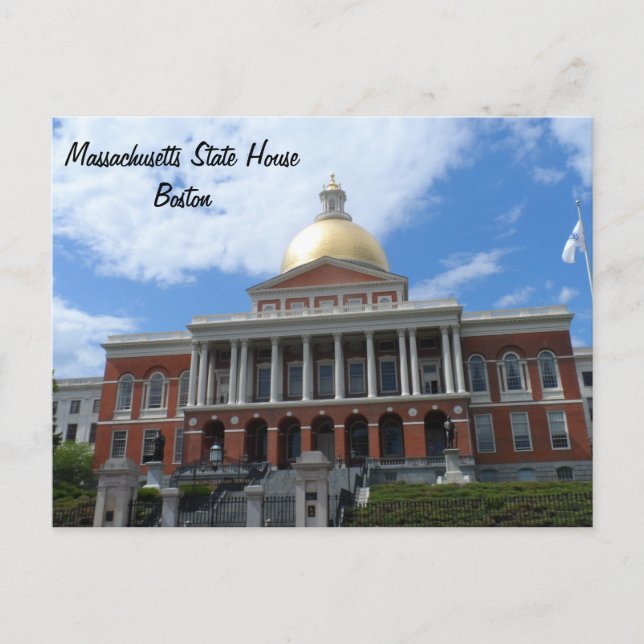 Cartão Postal Massachusetts State House, Boston (Frente)