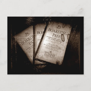 Cartão Postal Massas de embarque do Titanic RMS