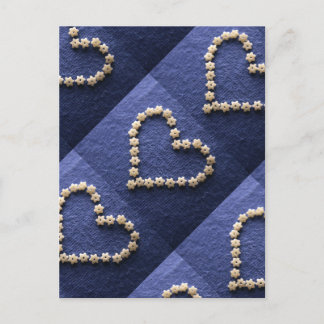 Cartão Postal Massas Pequenas Estrelas Forma Cardíaca