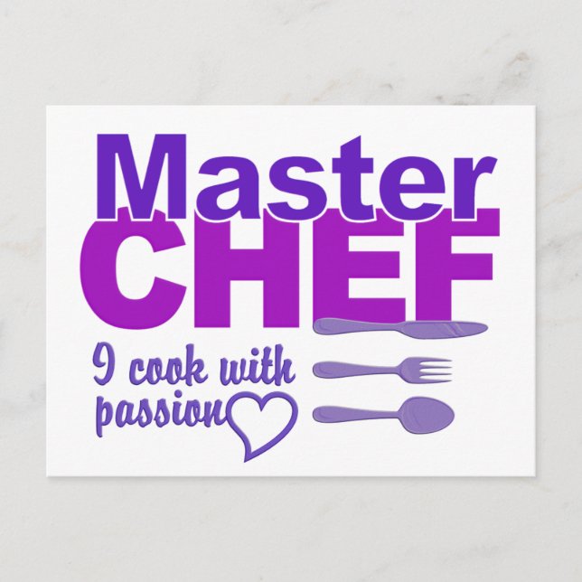 Cartão postal Master Chef (Frente)