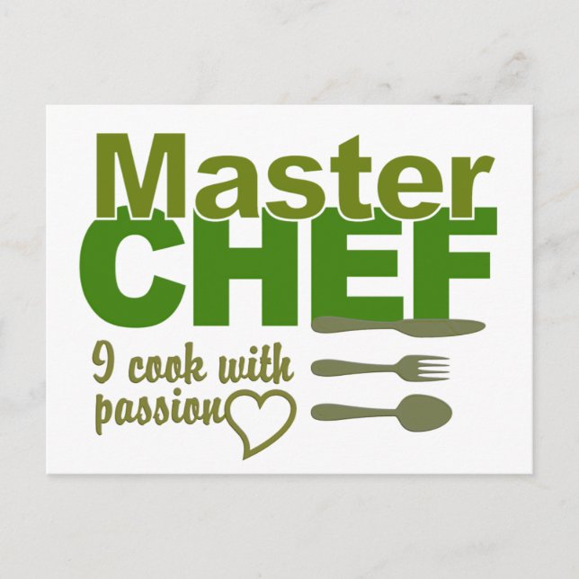 Cartão postal Master Chef (Frente)