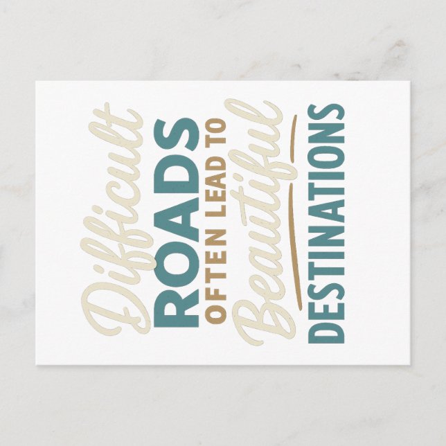 Cartão Postal Masterícula em Andamento - Cotação de Motivação (Frente)