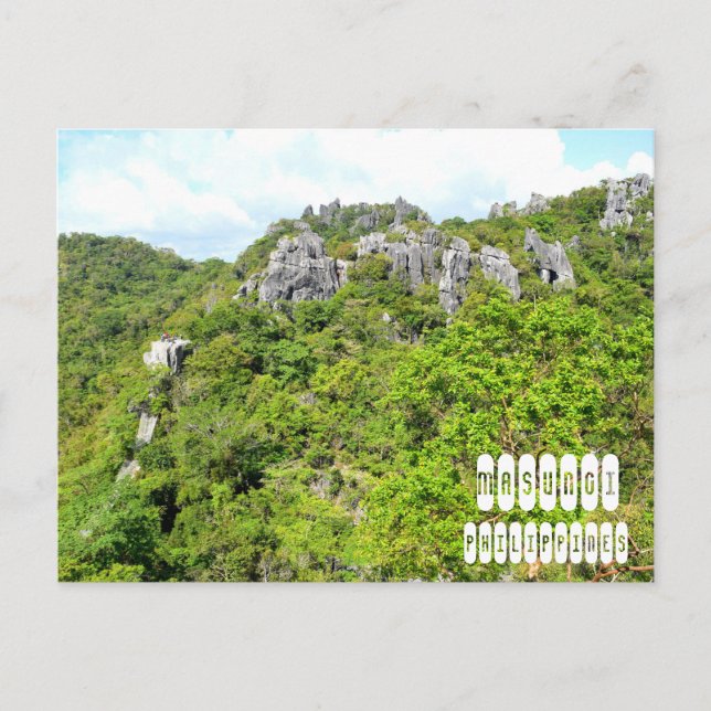 Cartão Postal Masungi em Baras, Rizal (Frente)