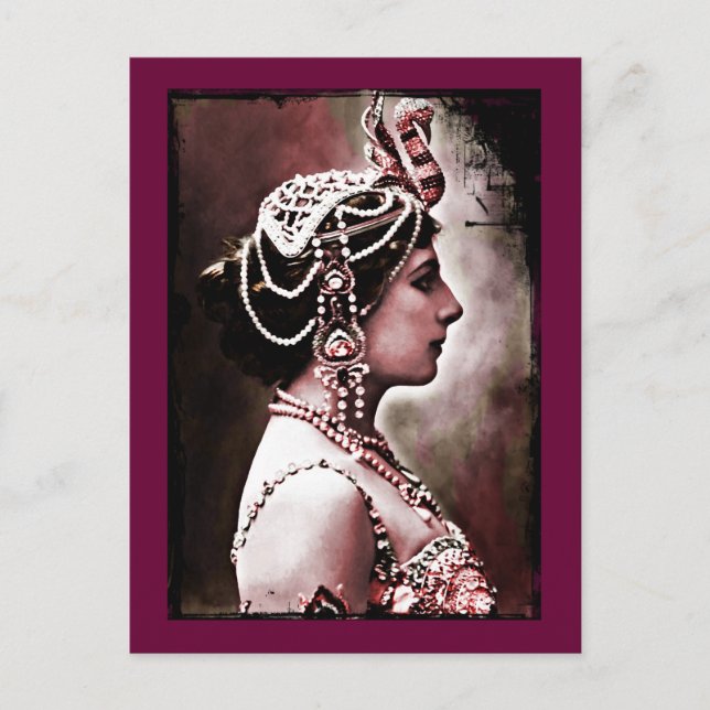 Cartão Postal Mata Hari 1910 (Frente)