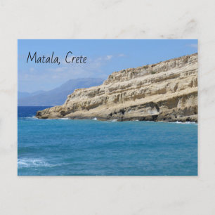 Cartão Postal Matala Cliff Caves