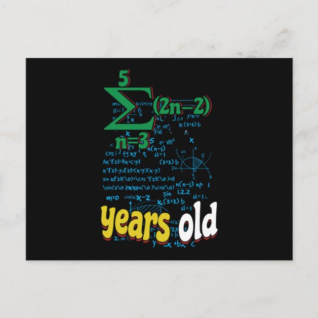 Cartão Postal Matemática (Frente)