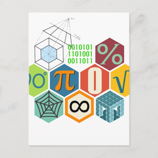 Cartão Postal matemática (Frente)
