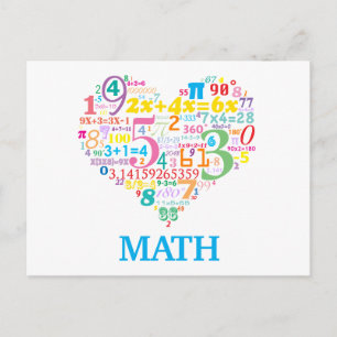 Cartão Postal Matemática do Coração