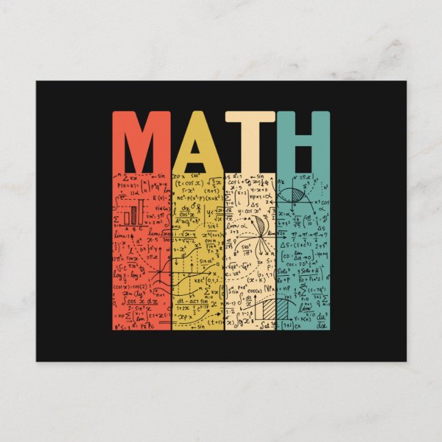 Cartão Postal Matemática, Professor de Matemática (Frente)
