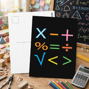 Cartão Postal Matemática Símbolo Matemático Matemática