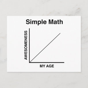 Cartão Postal Matemática simples