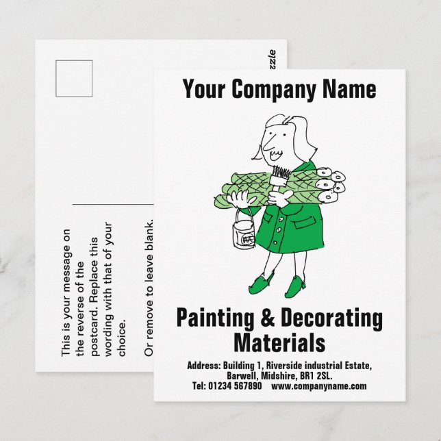 Cartão Postal Materiais decorativos ou materiais decorativos Des (Frente/Verso)