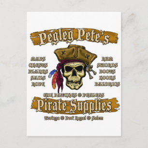 Cartão Postal Material pirata de Pegleg Pete