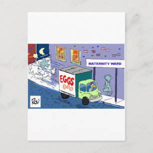 Cartão Postal Maternidade Chicken Ward Engraçada Cartoon Dons & 