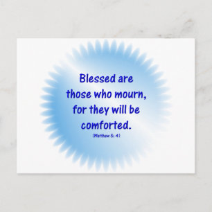 Cartão Postal Mateus-5-4 - BEM-AVENTURADOS OS QUE CHORAM...