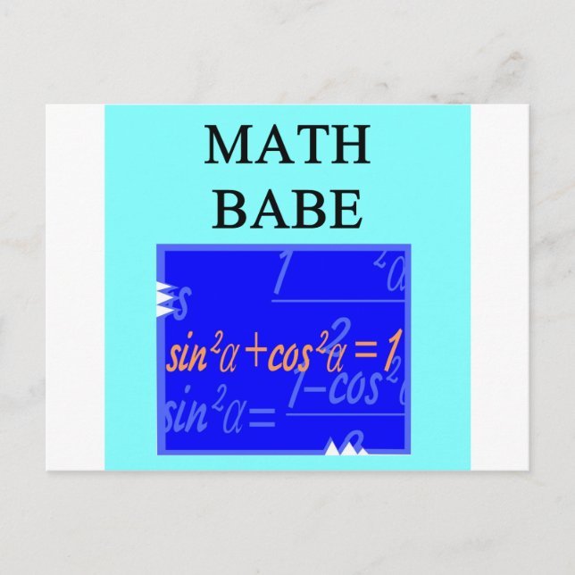 CARTÃO POSTAL MATH BABE (Frente)