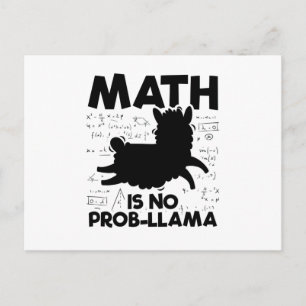 Cartão Postal Math Lama   Professor de Matemática Ideia Dotada
