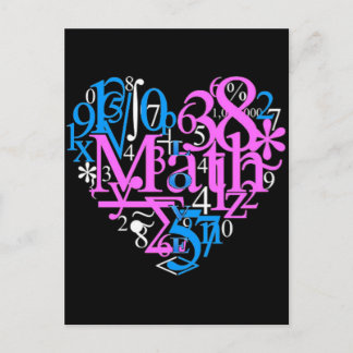 Cartão Postal Math Love