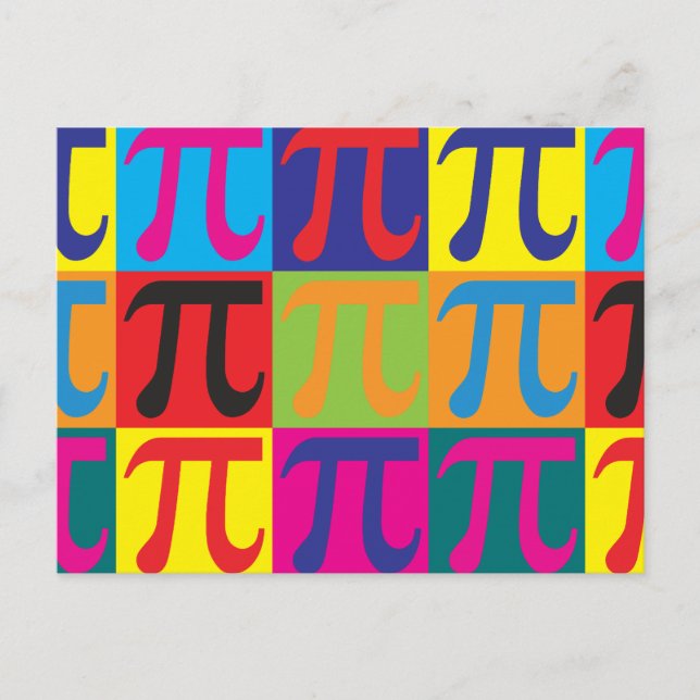 Cartão Postal Math Pop Art (Frente)