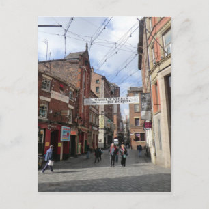 Cartão Postal Mathew Street em Liverpool