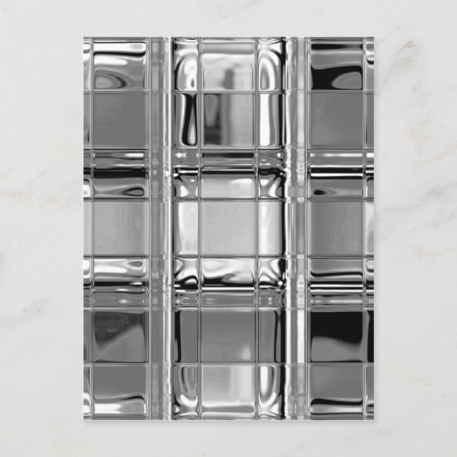 Cartão Postal Matizes de vidro de Cinza (Frente)
