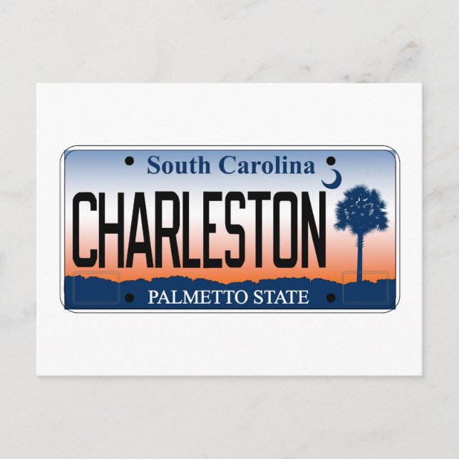 Cartão Postal Matrícula de Charleston (Frente)