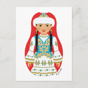 Cartão Postal Matryoshka Cazaque