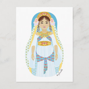 Cartão postal Matryoshka da rainha judia Ester