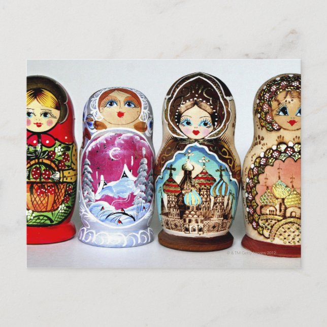 Cartão Postal Matryoshkas (Frente)