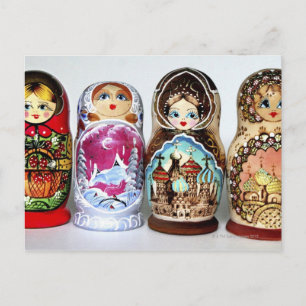Cartão Postal Matryoshkas
