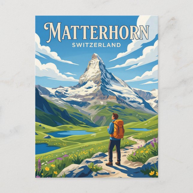 Cartão Postal Matterhorn Suíça (Frente)