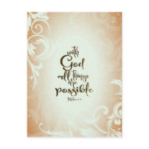 Matthew 19:26 com Deus Todas as Coisas são Possíve