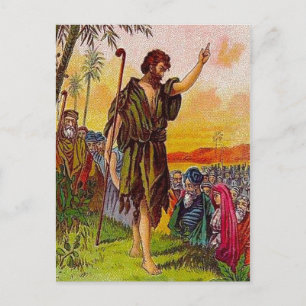 Cartão Postal Matthew 3:1-6 — Cartão-postal de repúdio