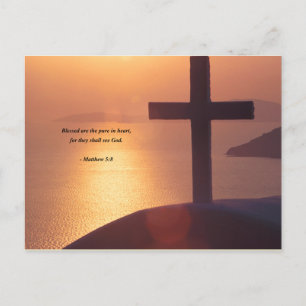 CARTÃO POSTAL MATTHEW 5:8